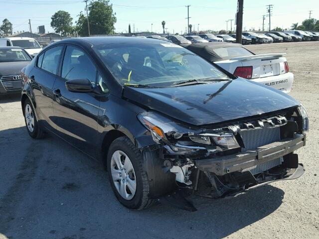 3KPFK4A78HE140761 - 2017 KIA FORTE LX BLACK photo 1