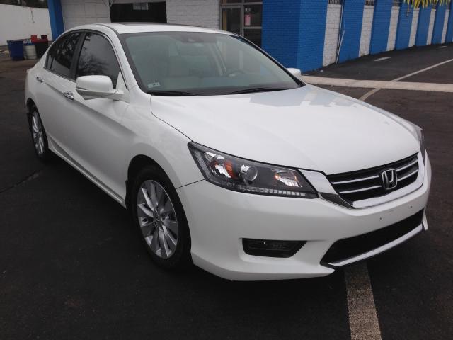 1HGCR2F89EA087542 - 2014 HONDA ACCORD EXL WHITE photo 1