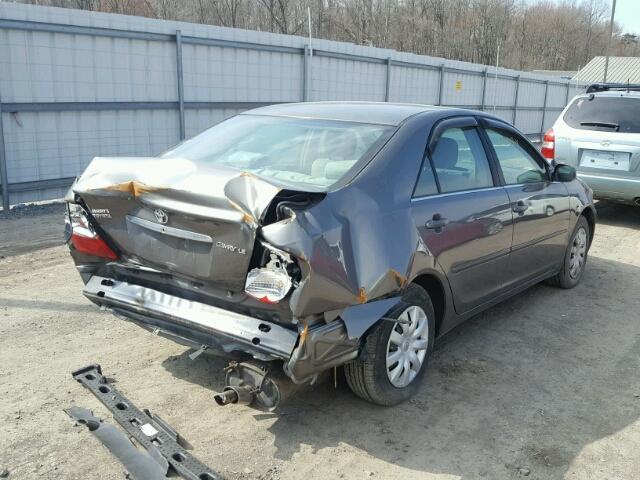 4T1BE32K74U819298 - 2004 TOYOTA CAMRY LE GRAY photo 4