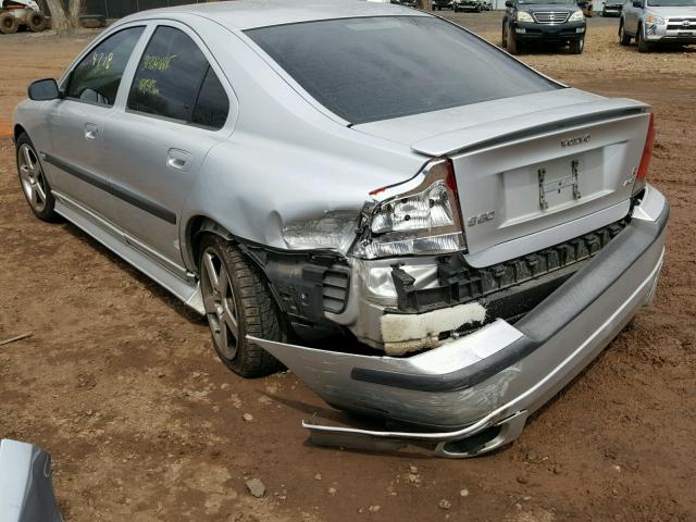 YV1RH52Y642388081 - 2004 VOLVO S60 R ვერცხლისფერი ფოტო 3