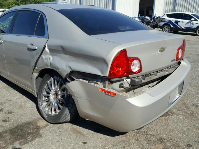 1G1ZA5E02AF180597 - 2010 CHEVROLET MALIBU LS 金色 照片 9