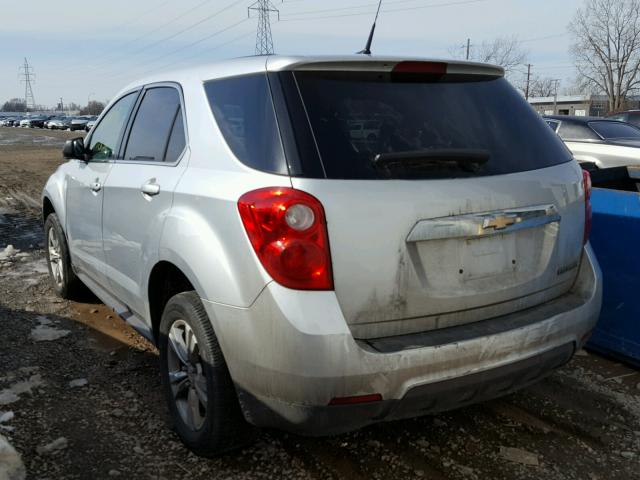 2GNALBEK0C6349387 - 2012 CHEVROLET EQUINOX LS SILVER photo 3