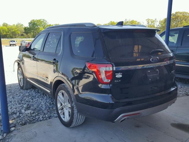 1FM5K7D89GGA60249 - 2016 FORD EXPLORER X BLACK photo 3