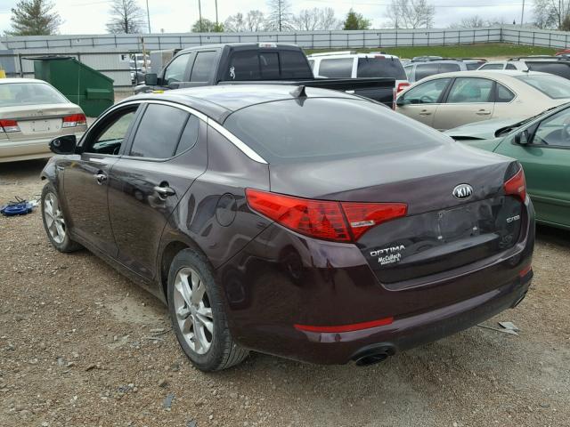 5XXGN4A78DG187091 - 2013 KIA OPTIMA EX PURPLE photo 3