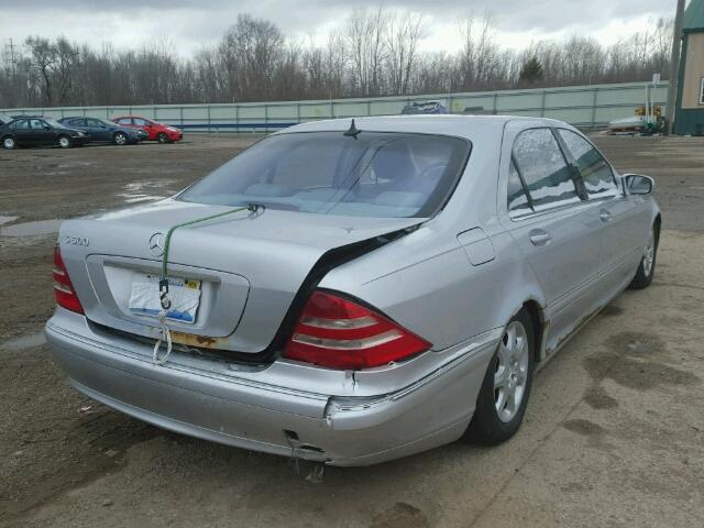 WDBNG75J91A219951 - 2001 MERCEDES-BENZ S 500 SILVER photo 4