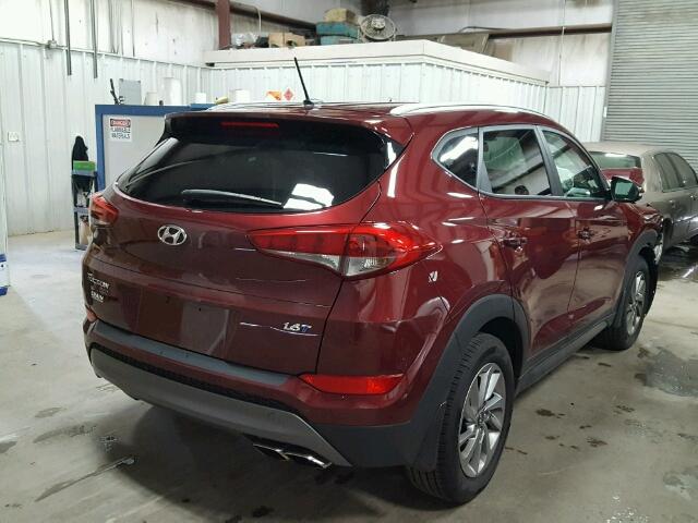 KM8J33A22GU201555 - 2016 HYUNDAI TUCSON LIM RED photo 4