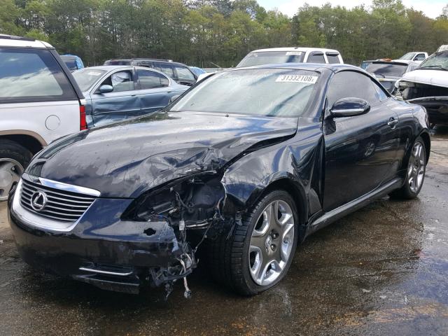 JTHFN48Y369003605 - 2006 LEXUS SC 430 BLACK photo 2