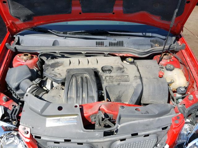 1G2AN18B577249773 - 2007 PONTIAC G5 GT RED photo 7