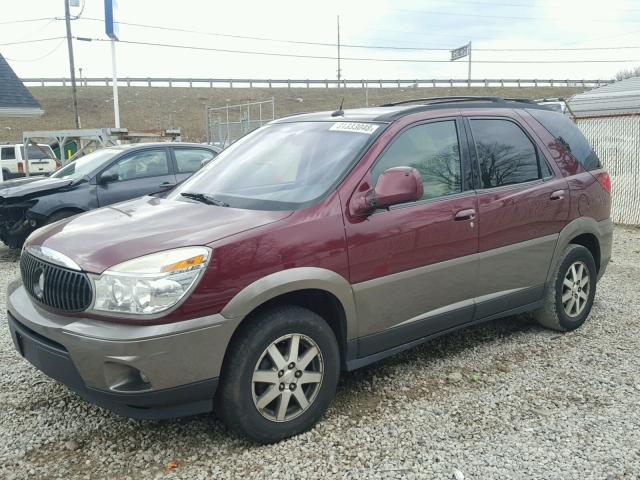 3G5DA03EX4S566887 - 2004 BUICK RENDEZVOUS RED photo 2