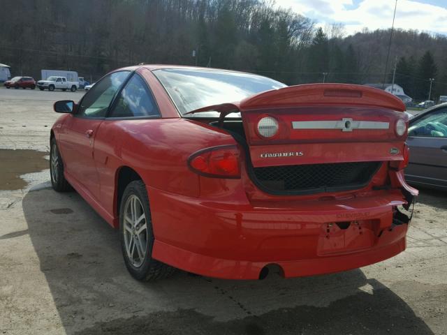 1G1JH12F137367319 - 2003 CHEVROLET CAVALIER L RED photo 3