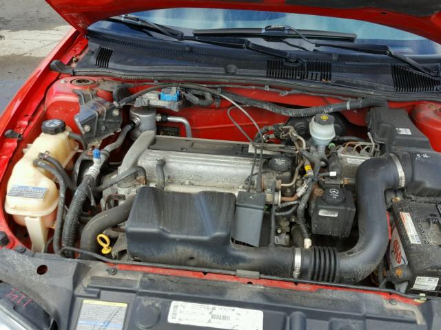 1G1JH12F137367319 - 2003 CHEVROLET CAVALIER L RED photo 7