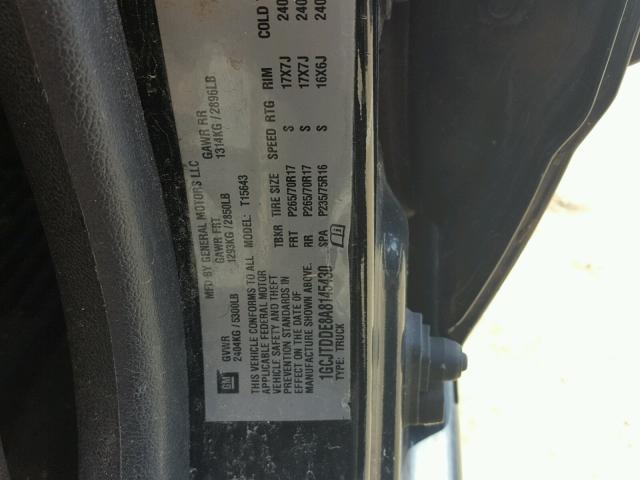 1GCJTDDE8A8145430 - 2010 CHEVROLET COLORADO L BLACK photo 10