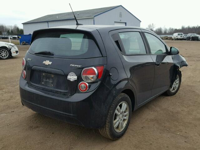 1G1JA6SH4C4114838 - 2012 CHEVROLET SONIC LS 黑色 照片 4