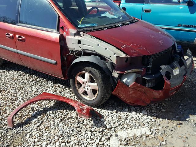 1D4GP45R65B336100 - 2005 DODGE CARAVAN SX BURGUNDY photo 9