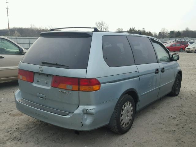 5FNRL18573B051456 - 2003 HONDA ODYSSEY LX BLUE photo 4