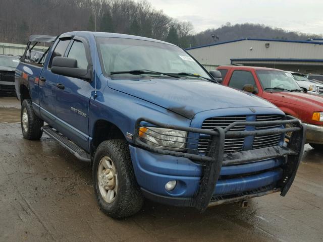 3D3KU28W63G755422 - 2003 DODGE RAM 2500 S BLUE photo 1