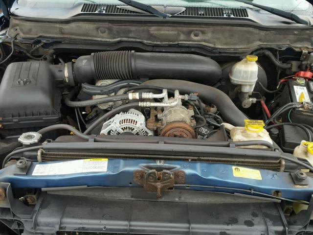 3D3KU28W63G755422 - 2003 DODGE RAM 2500 S BLUE photo 7