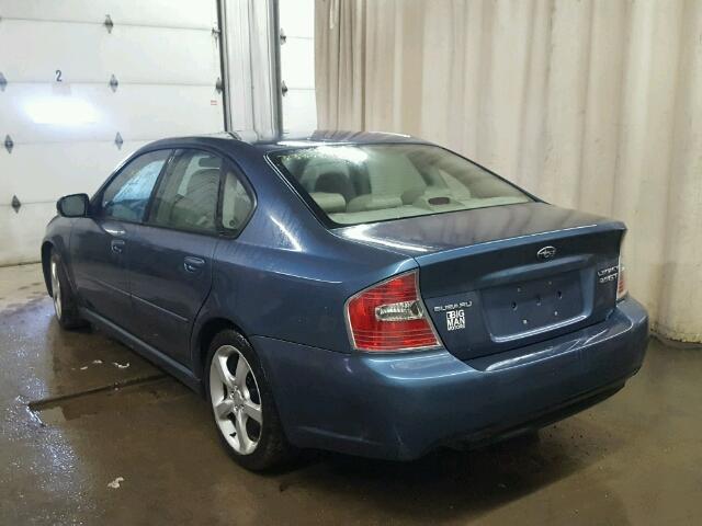 4S3BL676464203102 - 2006 SUBARU LEGACY GT BLUE photo 3