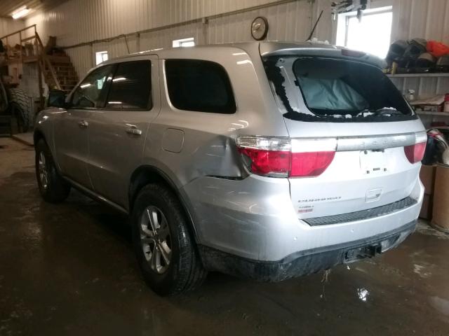 1C4RDJAG7CC301817 - 2012 DODGE DURANGO SX SILVER photo 3