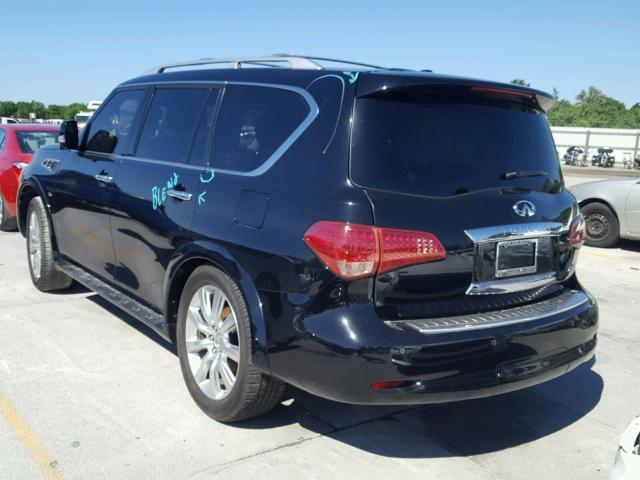 JN8AZ2ND8E9750738 - 2014 INFINITI QX80 BLACK photo 3