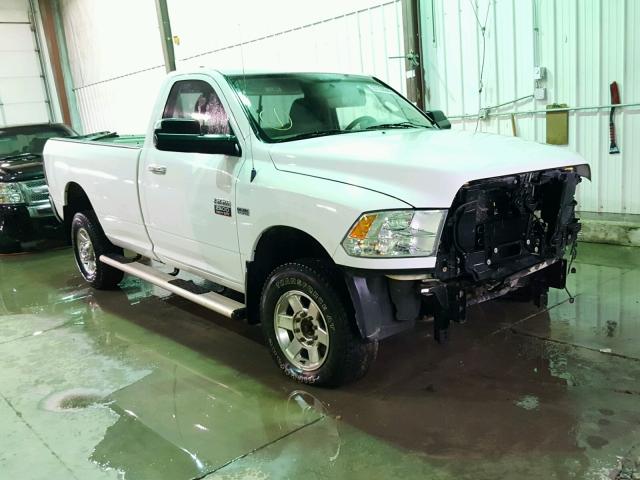 3C6LD5BTXCG301937 - 2012 DODGE RAM 2500 S WHITE photo 1