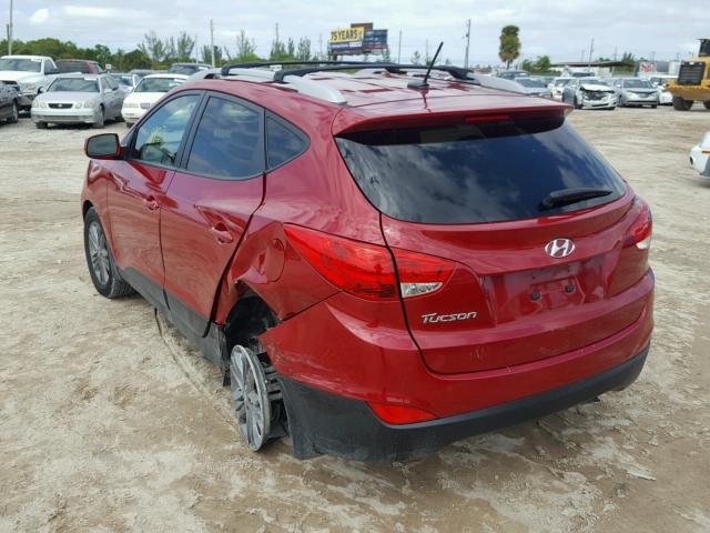 KM8JU3AG5FU047642 - 2015 HYUNDAI TUCSON LIM RED photo 3