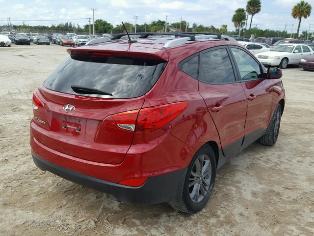 KM8JU3AG5FU047642 - 2015 HYUNDAI TUCSON LIM RED photo 4