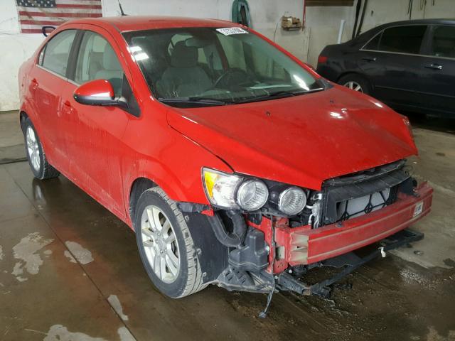 1G1JC5SH2D4171657 - 2013 CHEVROLET SONIC LT RED photo 1