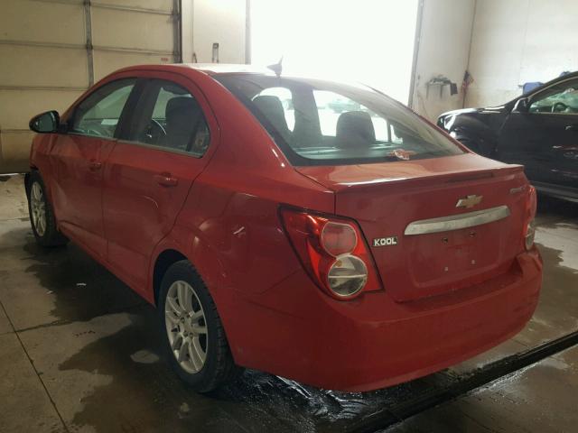 1G1JC5SH2D4171657 - 2013 CHEVROLET SONIC LT RED photo 3