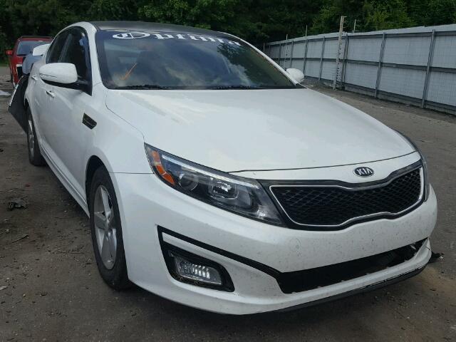 KNAGM4A74F5639187 - 2015 KIA OPTIMA LX WHITE photo 1