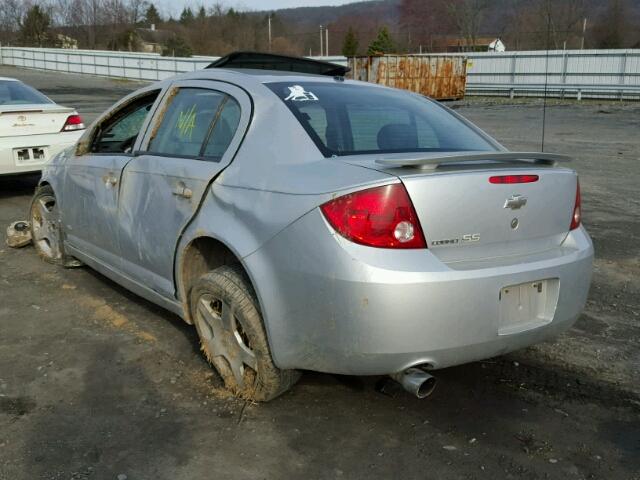 1G1AM55B367668173 - 2006 CHEVROLET COBALT SS SILVER photo 3