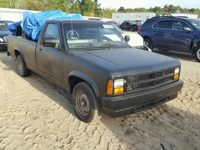 1B7FN14M6HS467180 - 1987 DODGE DAKOTA BLACK photo 1