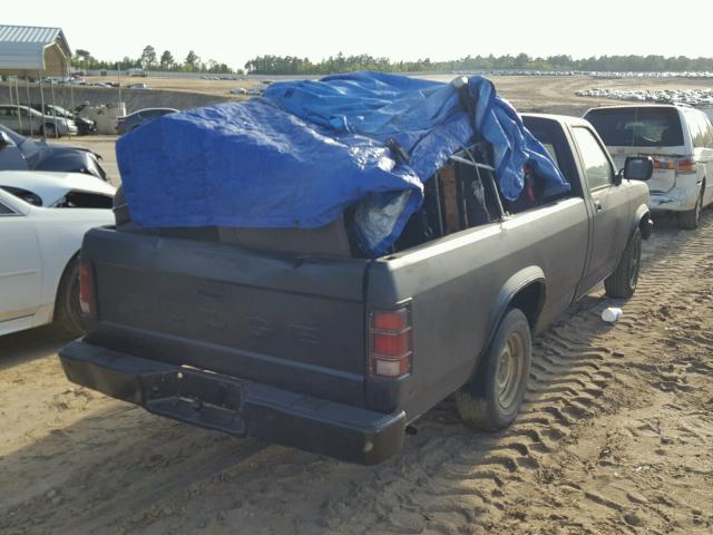 1B7FN14M6HS467180 - 1987 DODGE DAKOTA BLACK photo 4