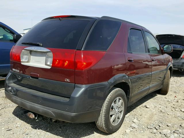 3G5DA03E84S537467 - 2004 BUICK RENDEZVOUS MAROON photo 4