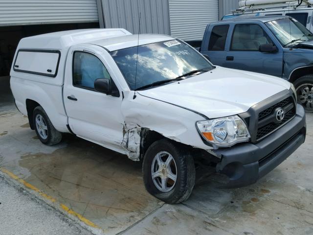 5TFNX4CN3BX007731 - 2011 TOYOTA TACOMA WHITE photo 1