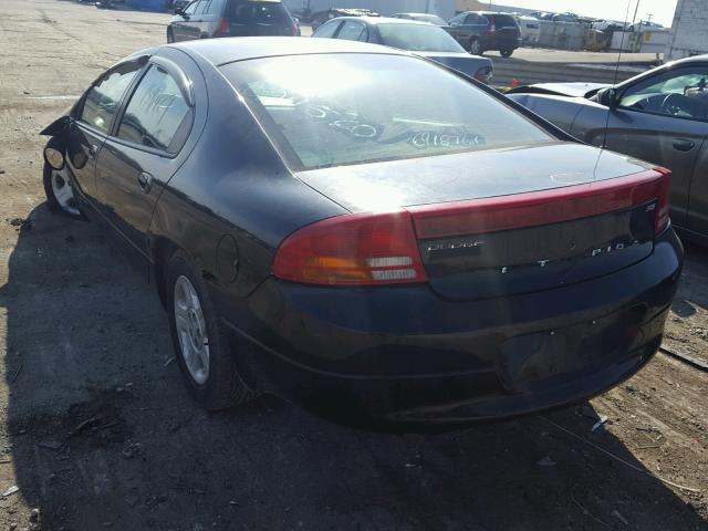 2B3HD46R52H208024 - 2002 DODGE INTREPID S BLACK photo 3