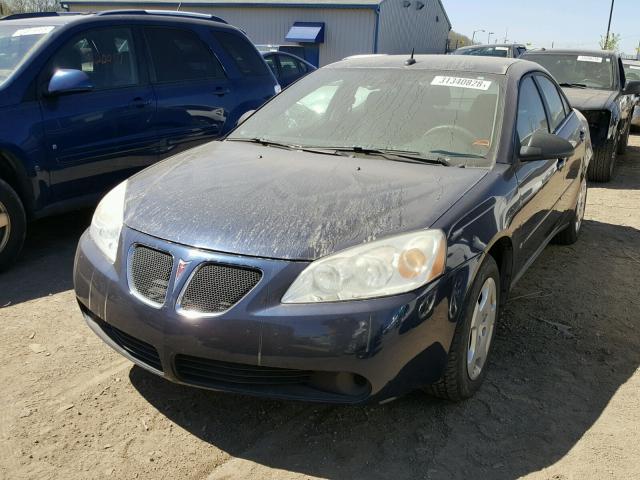 1G2ZF57B784108330 - 2008 PONTIAC G6 VALUE L BLUE photo 2