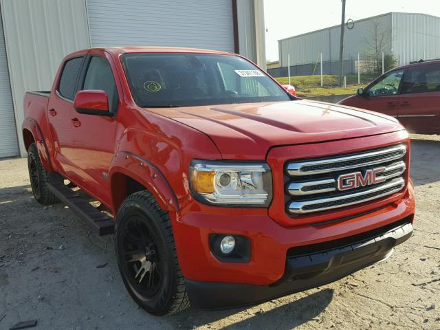 1GTG6BE36F1210603 - 2015 GMC CANYON SLE RED photo 1