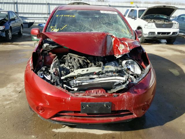 3N1CE2CP6EL431989 - 2014 NISSAN VERSA NOTE RED photo 9