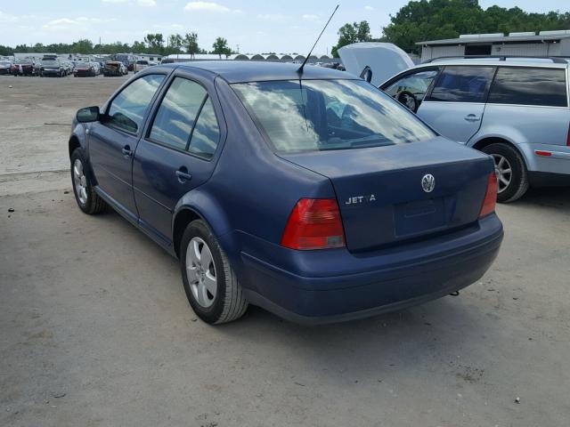 3VWSK69M43M108292 - 2003 VOLKSWAGEN JETTA GLS BLUE photo 3