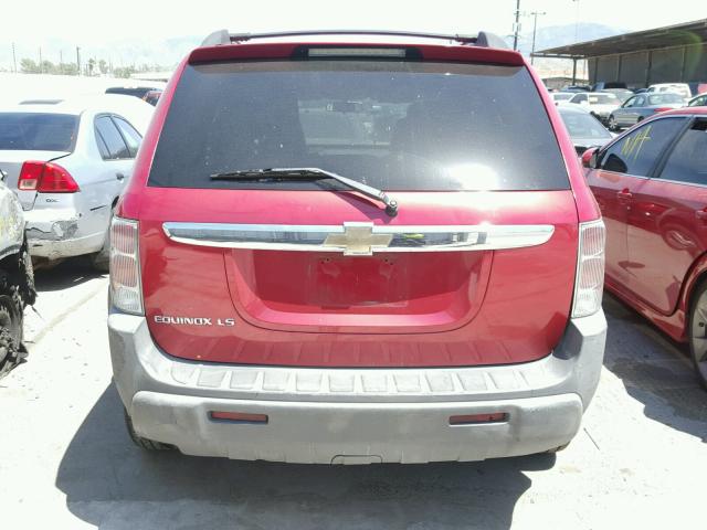 2CNDL13F756105336 - 2005 CHEVROLET EQUINOX LS RED photo 10