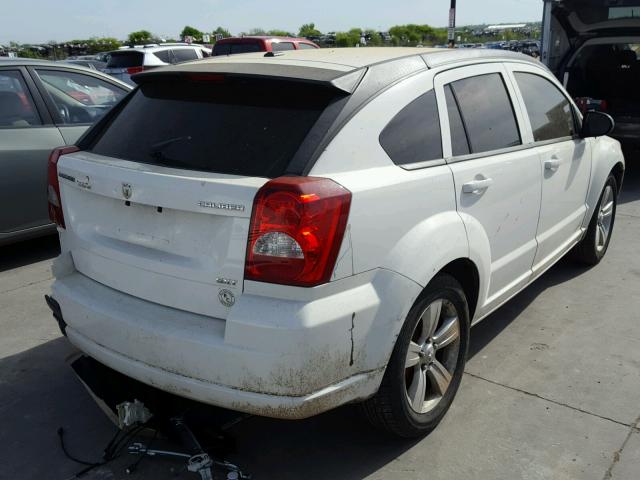 1B3CB4HA5AD607194 - 2010 DODGE CALIBER SX WHITE photo 4