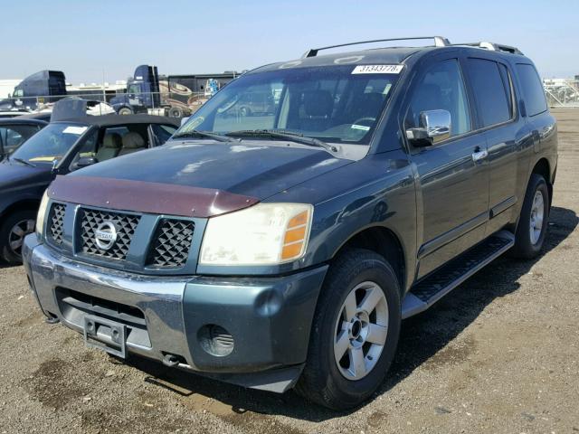 5N1AA08B94N711742 - 2004 NISSAN ARMADA SE GREEN photo 2