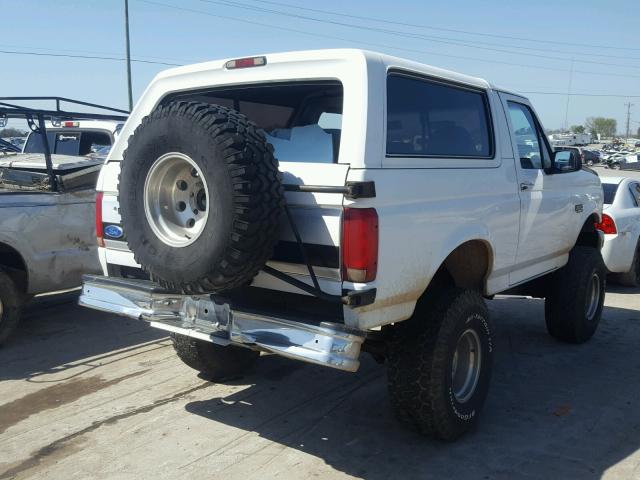 1FMEU15N3NLA32463 - 1992 FORD BRONCO U10 WHITE photo 4