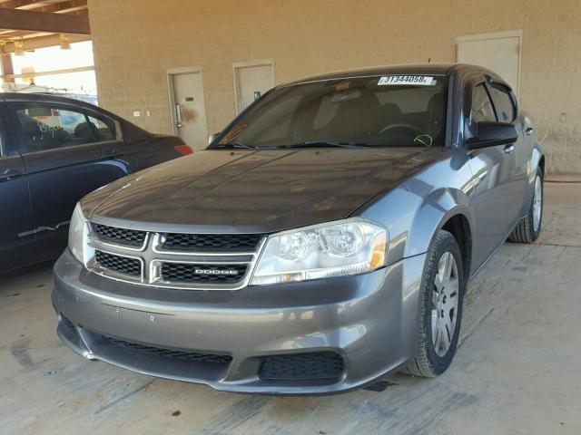 1B3BD4FB3BN564312 - 2011 DODGE AVENGER EX GRAY photo 2