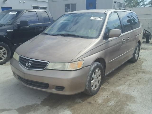 5FNRL180X3B052928 - 2003 HONDA ODYSSEY EX ოქროსფერი ფოტო 2