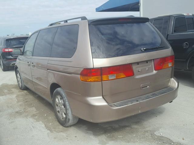 5FNRL180X3B052928 - 2003 HONDA ODYSSEY EX ოქროსფერი ფოტო 3
