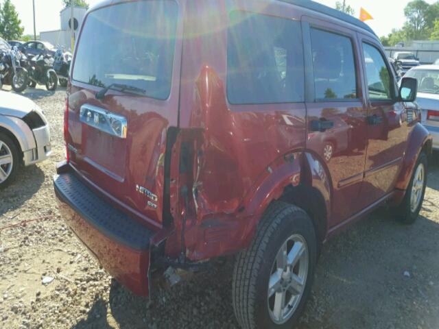 1D4PT5GKXBW533969 - 2011 DODGE NITRO SXT BURGUNDY photo 9