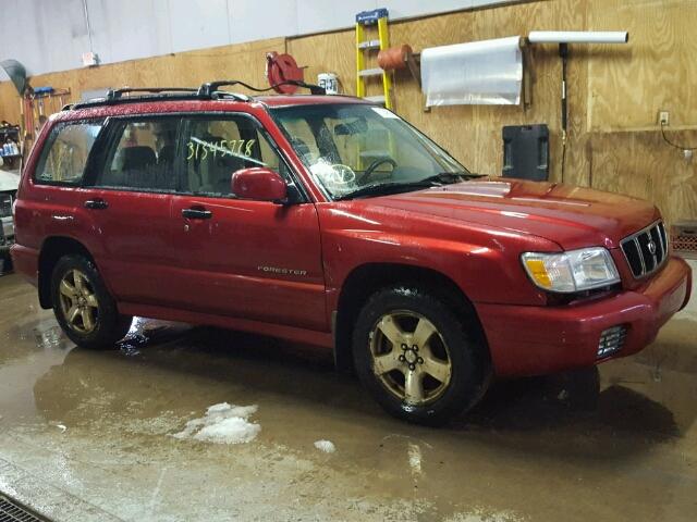 JF1SF65632H718787 - 2002 SUBARU FORESTER S RED photo 1