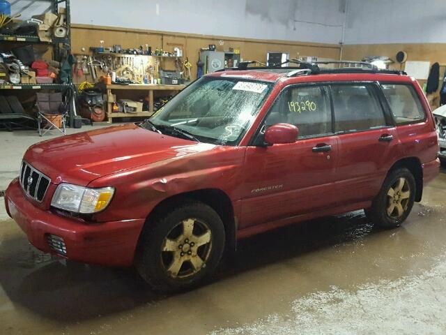 JF1SF65632H718787 - 2002 SUBARU FORESTER S RED photo 2